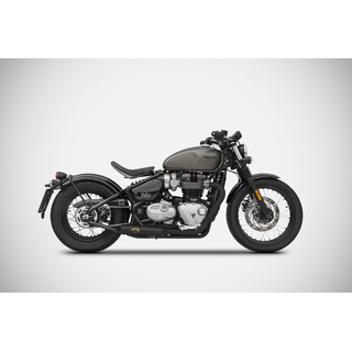 ZARD Endschalldmpfer Full 2-2  schwarz fr Triumph Bonneville Bobber