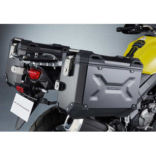 SUZUKI V-Strom 1050 Seitenkoffer Set schwarz aluminium 37 Liter